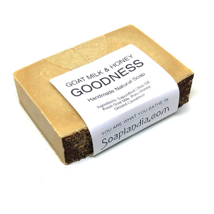 Goat Milk & Honey Goodness Soap, Unscented - Homeland Harvest