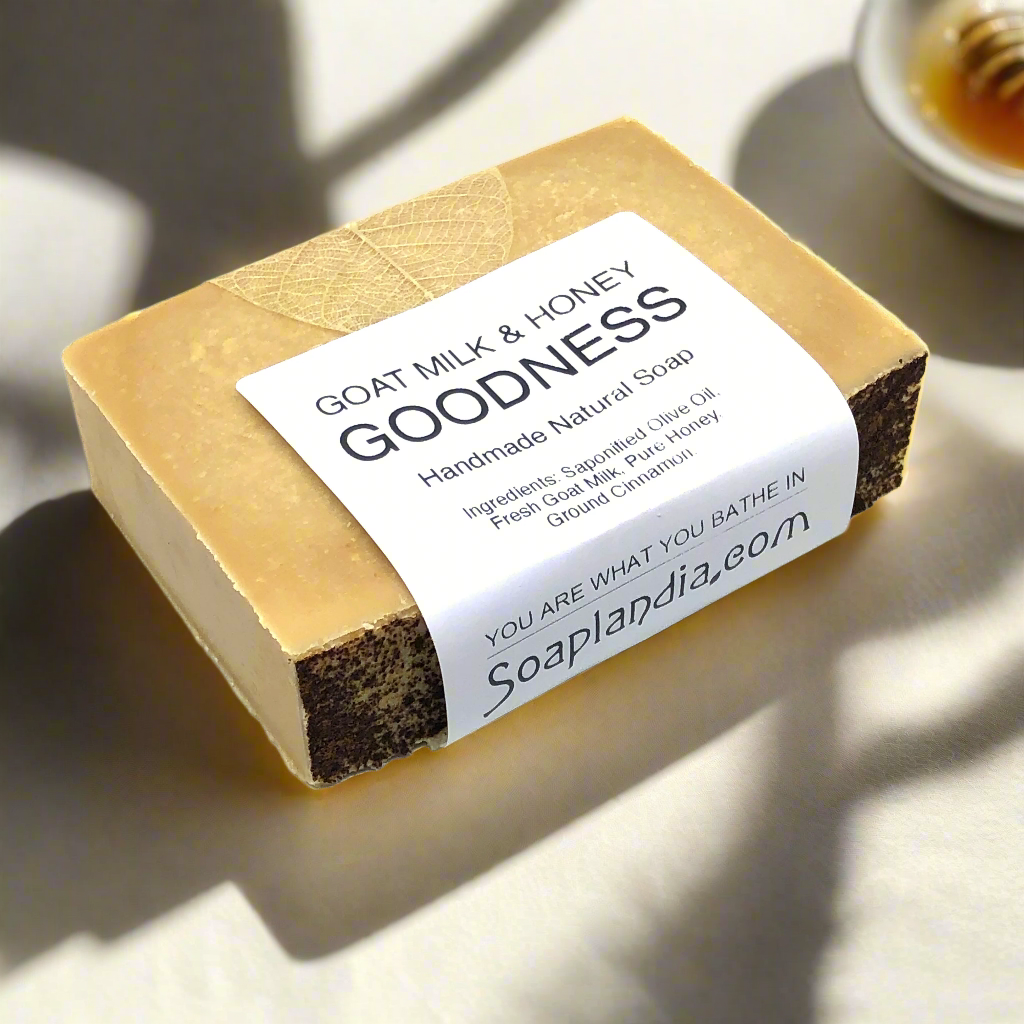 Goat Milk & Honey Goodness Soap, Unscented - Homeland Harvest