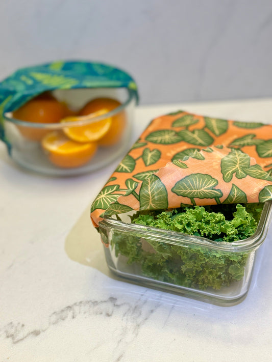 Beeswax Food Wrap - Kalo Print - Homeland Harvest