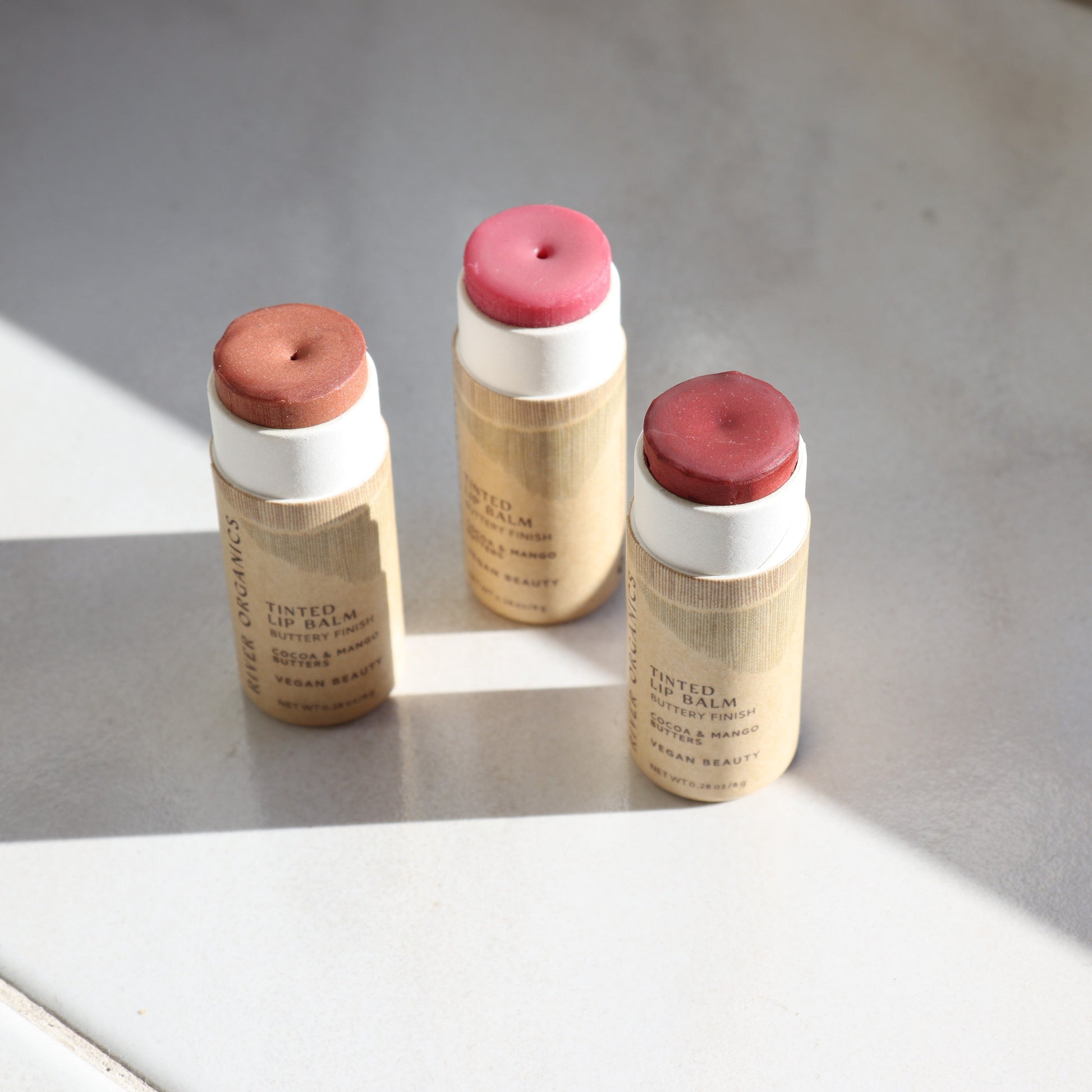 Set of 3 Tinted Vegan Lip Balms - Homeland Harvest