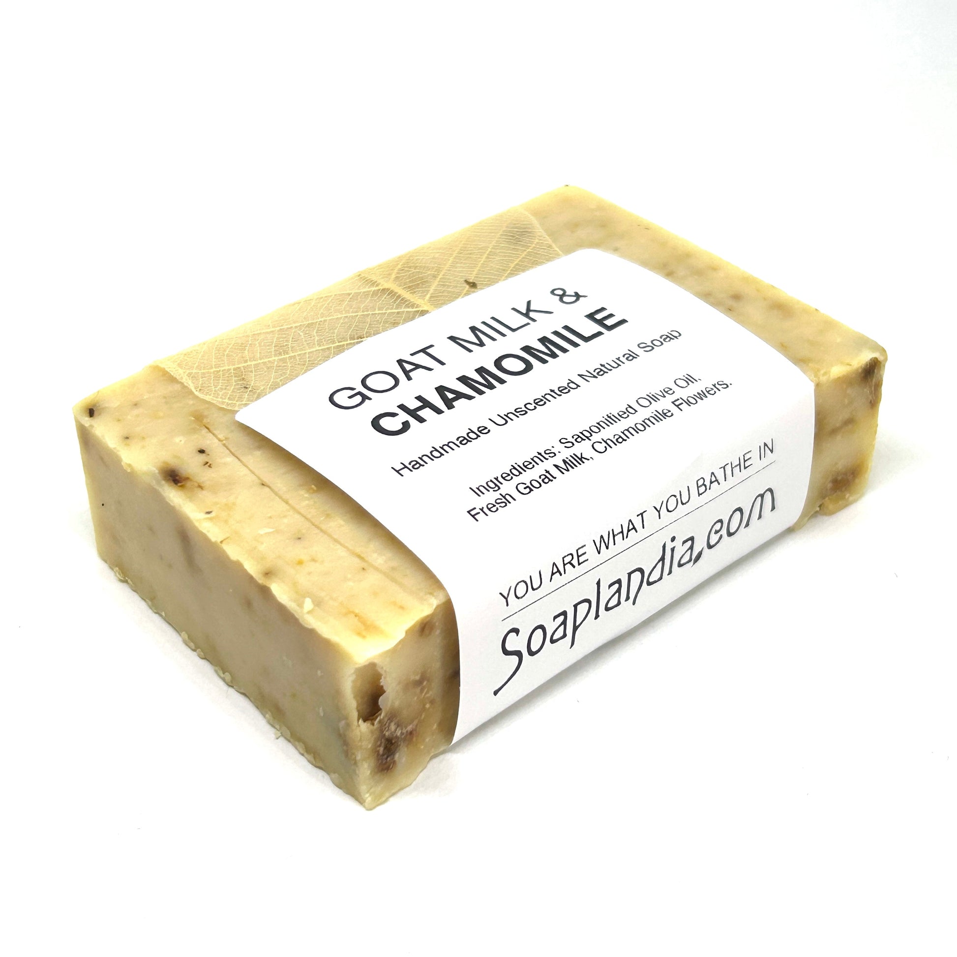 Goat Milk & Olive Oil Bar Soap with Chamomile, Unscented - Homeland Harvest