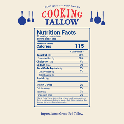 Cooking Tallow - 21 oz