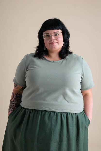 Eden Crop Tee in Pistachio