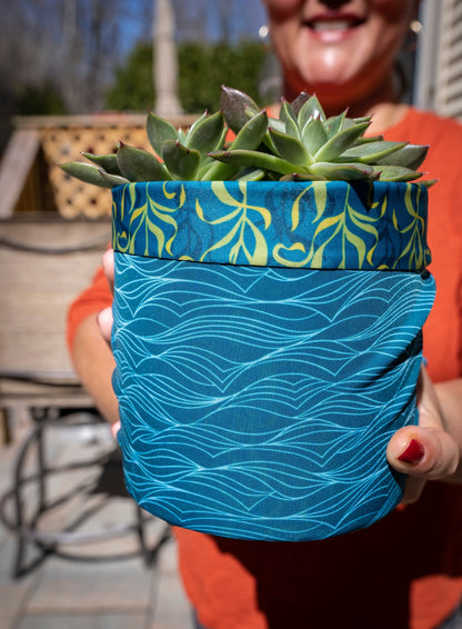 Assorted Set of 5 Reusable Cloth Furoshiki Gift Wrap | Ocean Collection - Homeland Harvest