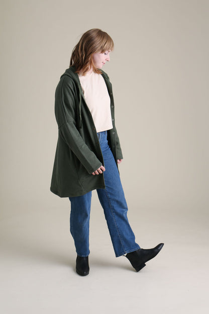 Cocoon Coat in Forest