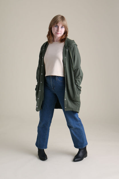 Cocoon Coat in Forest