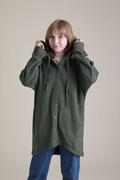 Cocoon Coat in Forest