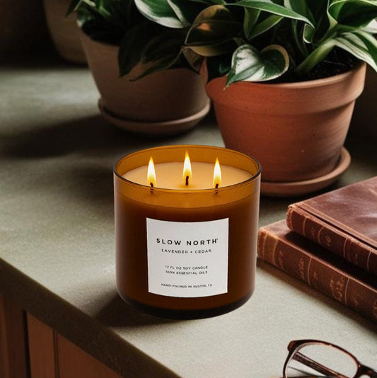 Lavender + Cedar - Signature 3-Wick Candle - Homeland Harvest