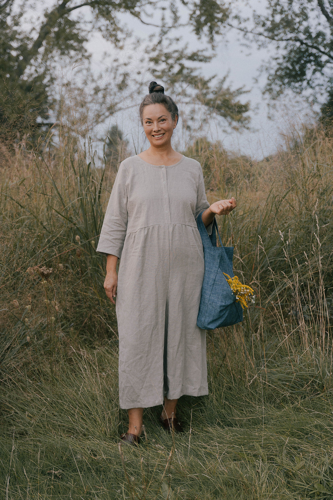 Ranch Jumpsuit (Updated) in Pebble