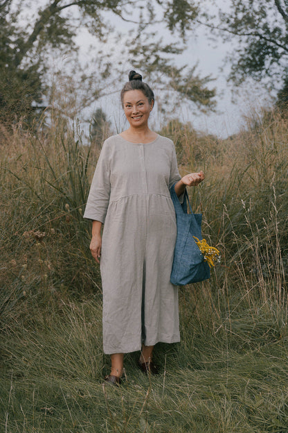 Ranch Jumpsuit (Updated) in Pebble