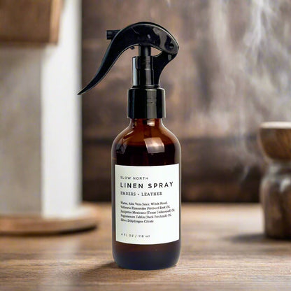 Linen Spray - Embers + Leather - Homeland Harvest
