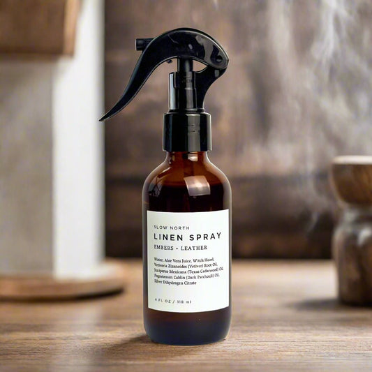 Linen Spray - Embers + Leather - Homeland Harvest