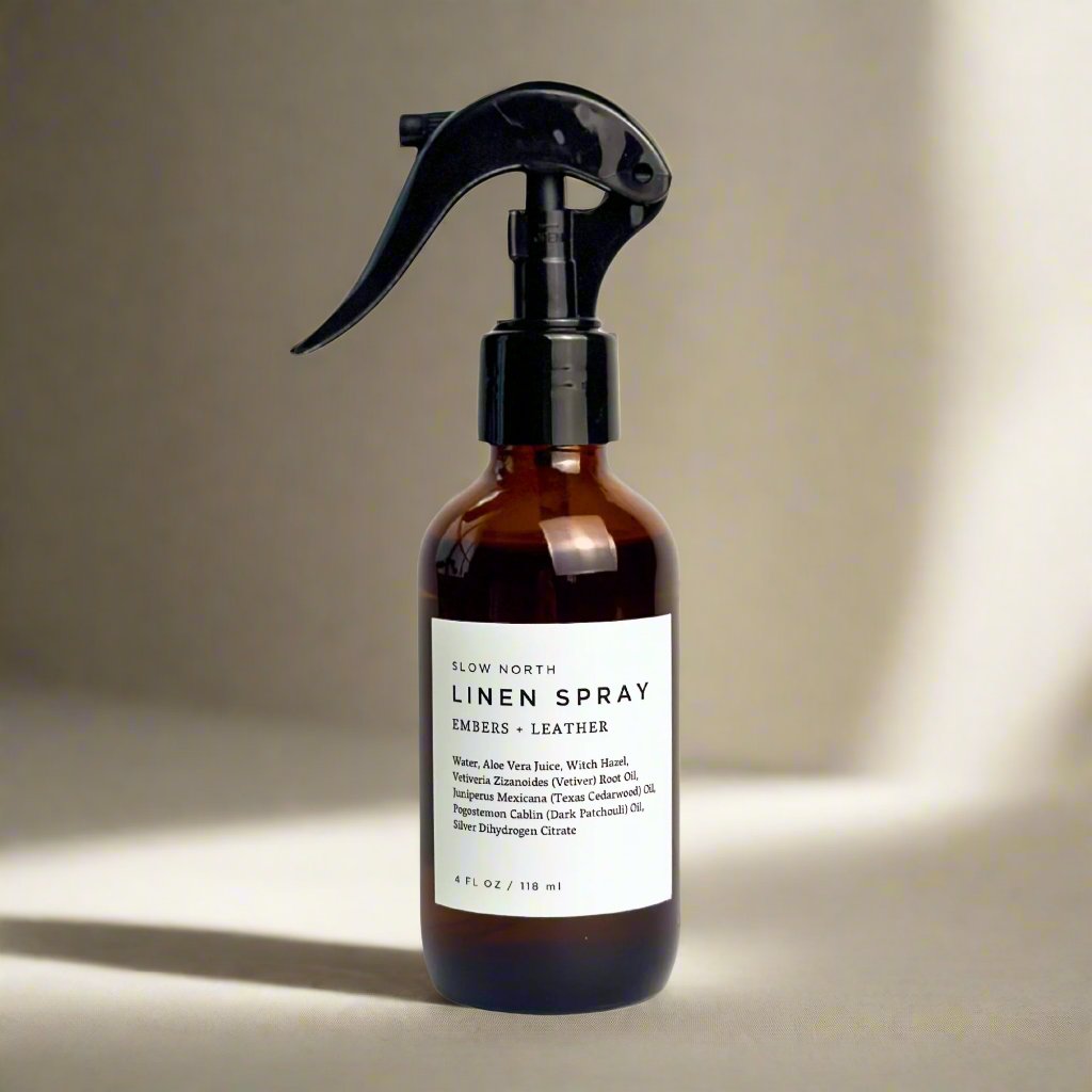 Linen Spray - Embers + Leather - Homeland Harvest