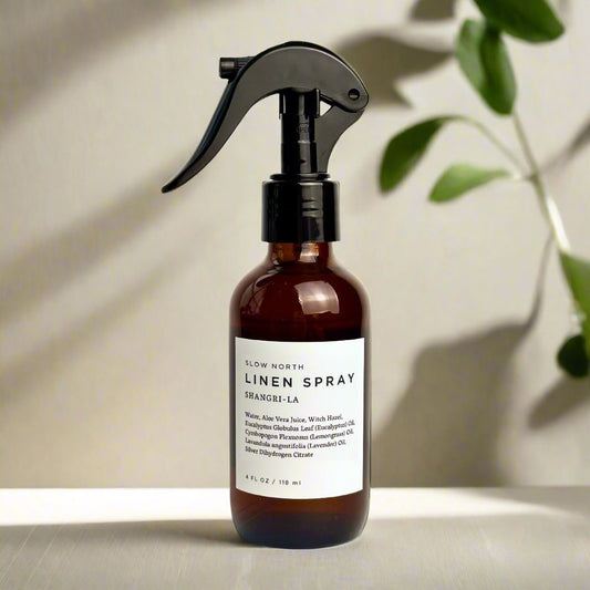 Linen Spray - Shangri-La - Eucalyptus + Lavender + Lemongrass - Homeland Harvest