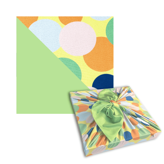Large Reusable Cloth Furoshiki Gift Wrap | Polka Dots - Homeland Harvest