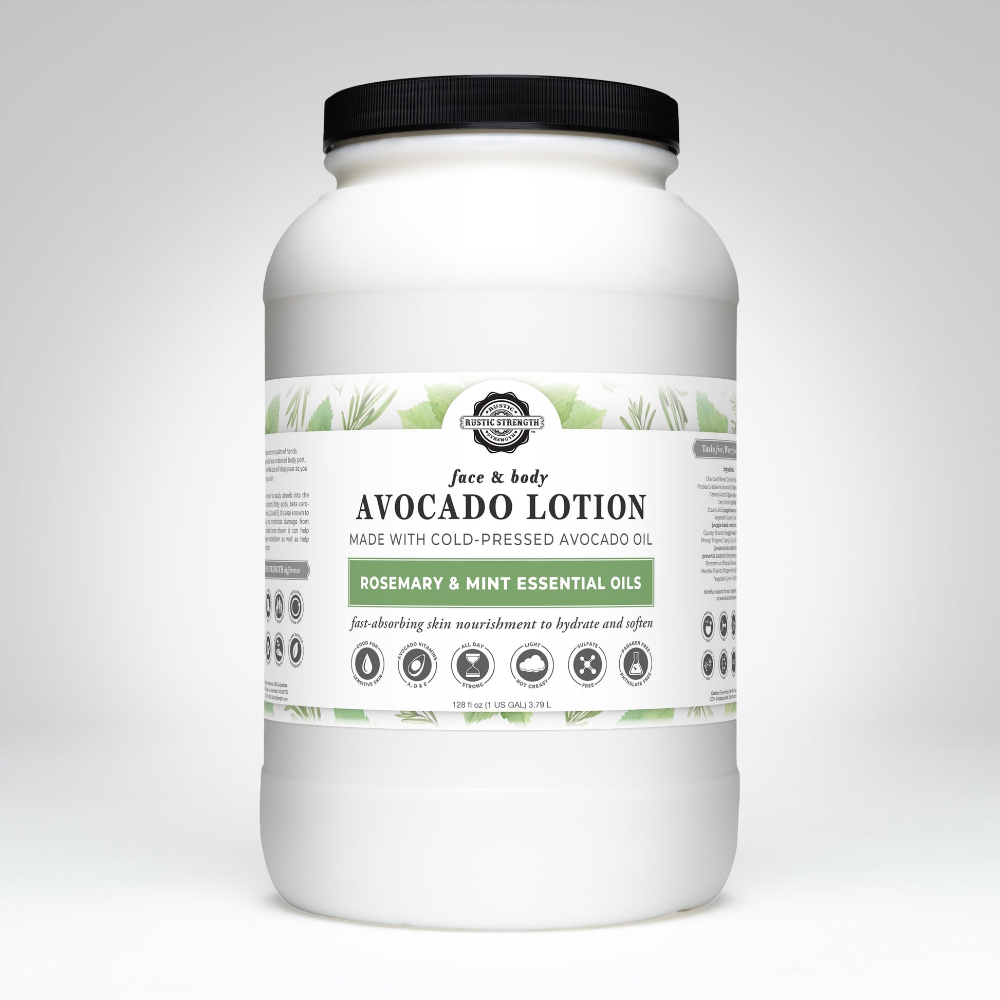 Avocado Lotion | Rosemary & Mint - Homeland Harvest