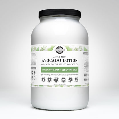Avocado Lotion | Rosemary & Mint - Homeland Harvest
