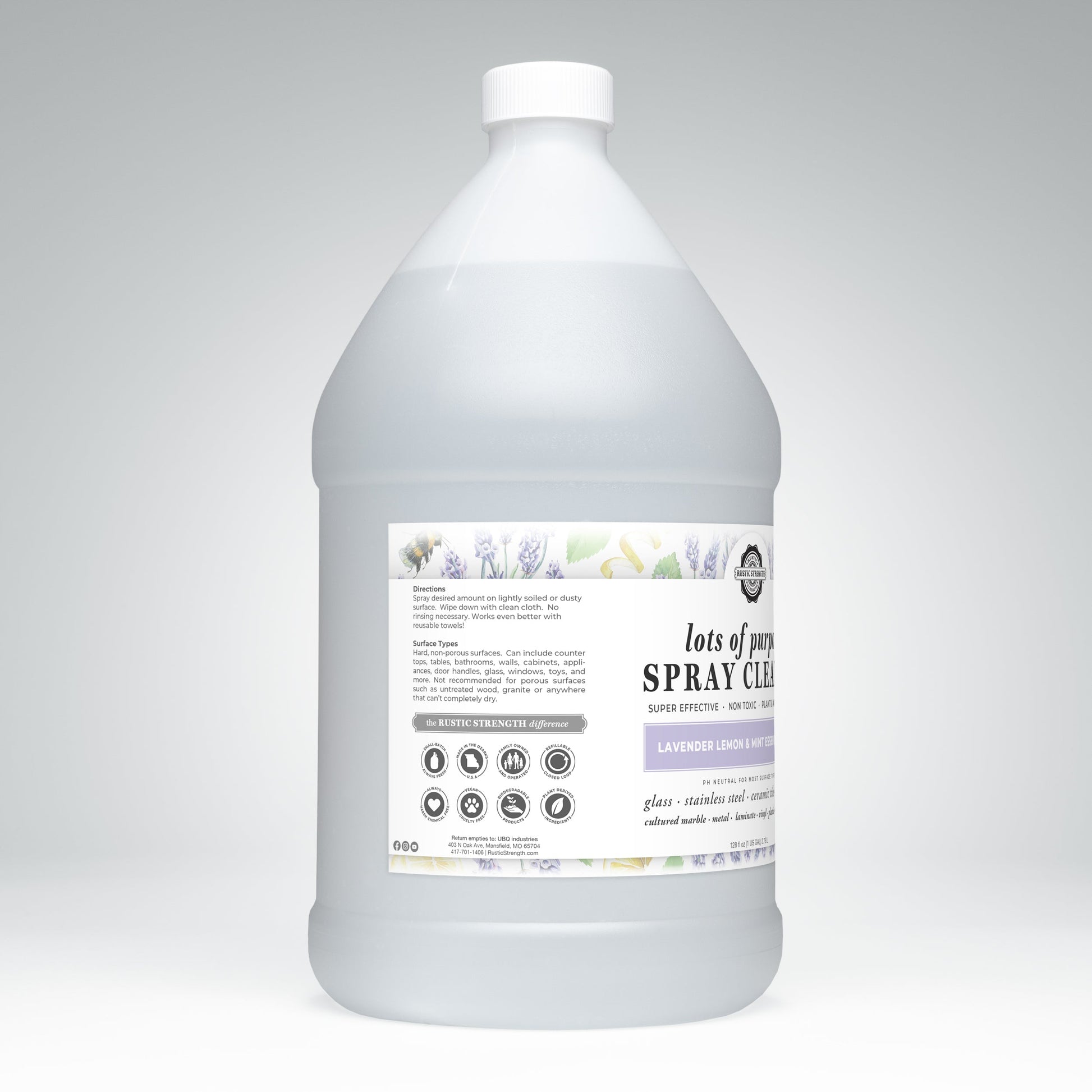 Lots of Purpose Spray Cleaner | Lavender, Lemon & Mint - Homeland Harvest