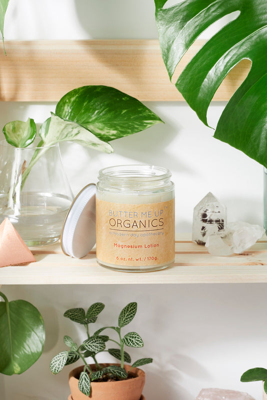 Organic Magnesium Lotion / Magnesium / Magnesium Cream / Magnesium Butter / Magnesium Body Butter / Magnesium Chloride / Magnesium Rub Balm - Homeland Harvest