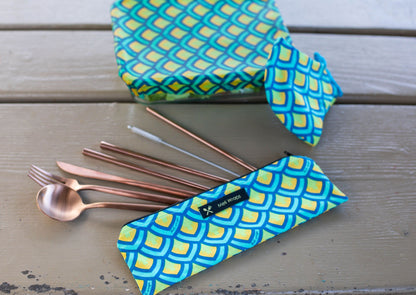 Meli Wraps Reusable Cutlery Set- Scales - Homeland Harvest
