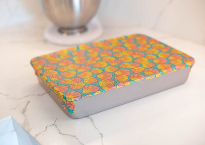 Beeswax Food Wrap - Sunrise Shell Print - Homeland Harvest