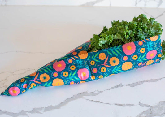 Beeswax Food Wrap - Fall Bloom Print - Homeland Harvest