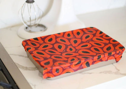 Beeswax Wrap Bulk Roll - Purple Papaya Print - Homeland Harvest