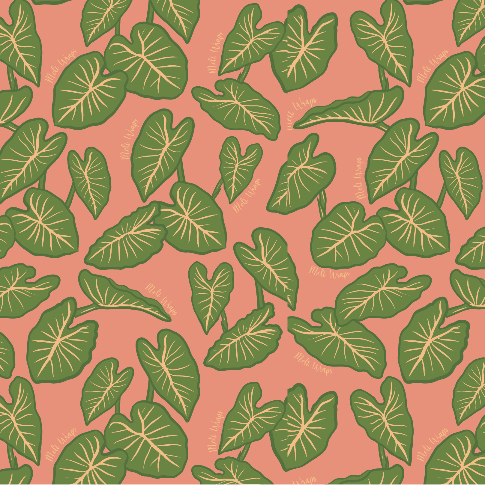 Beeswax Wrap Bulk Roll - Kalo Print - Homeland Harvest
