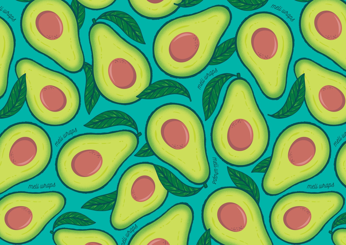 Beeswax Food Wrap - Avocado Print - Homeland Harvest