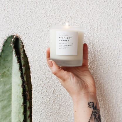 Midnight Garden - Signature Candle (Lavender + Rosemary + Geranium) - Homeland Harvest