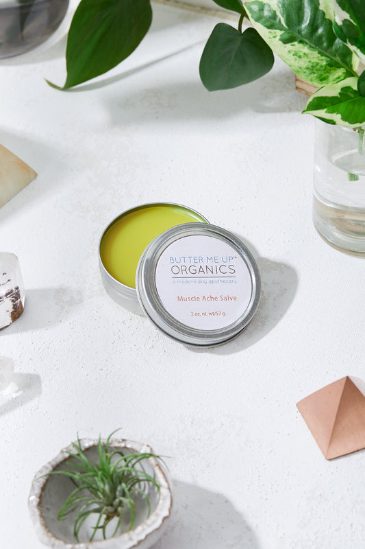 Organic Muscle Ache Salve w/ Cayenne / ZERO WASTE / Plastic Free - Homeland Harvest