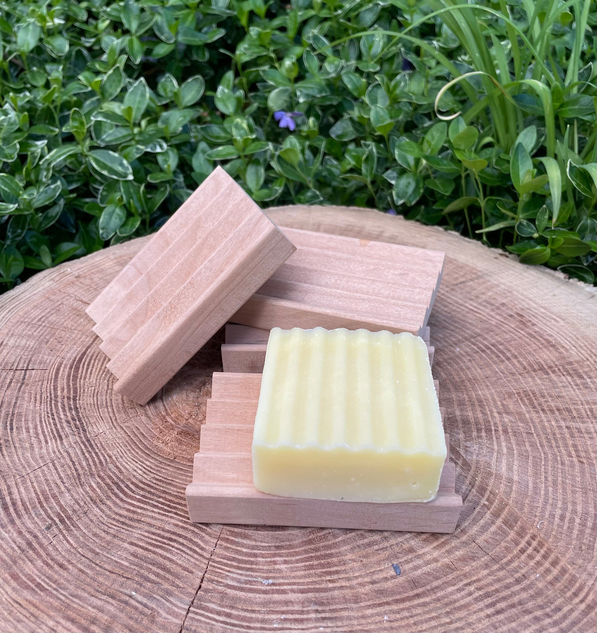 Natural Red Alder Wood Soap Dish - Homeland Harvest