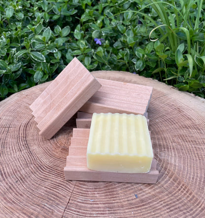 Natural Red Alder Wood Soap Dish - Homeland Harvest