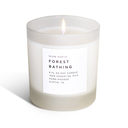 Forest Bathing - Signature Candle (Fir + Pine + Patchouli) - Homeland Harvest