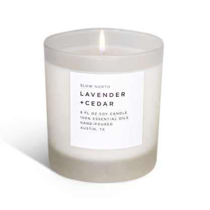 Lavender + Cedar - Signature Candle - Homeland Harvest