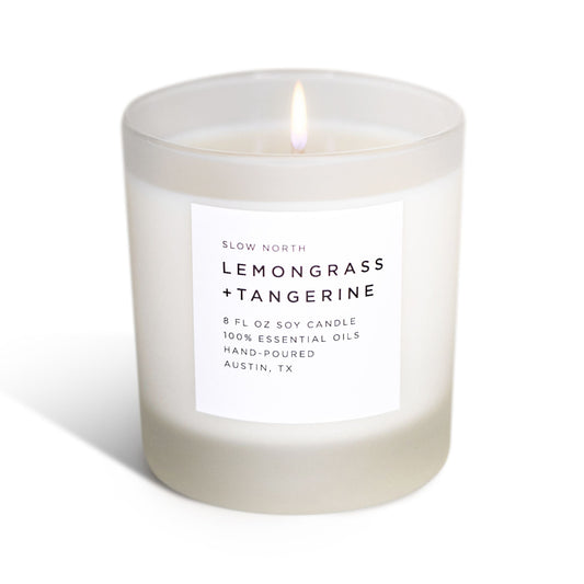 Lemongrass + Tangerine - Signature Candle - Homeland Harvest