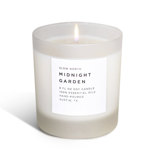 Midnight Garden - Signature Candle (Lavender + Rosemary + Geranium) - Homeland Harvest