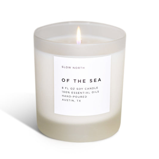 Of The Sea - Signature Candle (Eucalyptus + Lavender + Peppermint) - Homeland Harvest