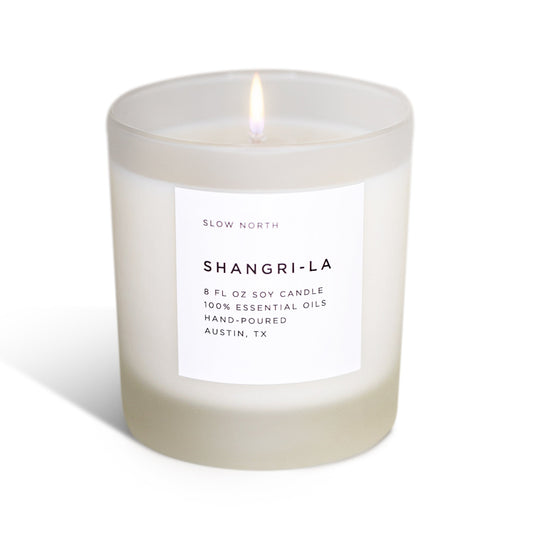 Shangri-La - Signature Candle (Eucalyptus + Lavender + Lemongrass) - Homeland Harvest