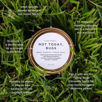 Not Today, Bugs - Mosquito Candle - Homeland Harvest