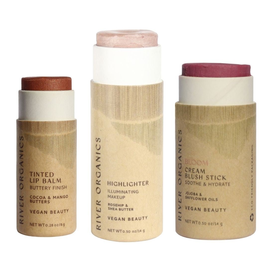 Lip + Highlighter + Blush Set