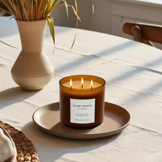 Of The Sea (Eucalyptus + Lavender + Peppermint) - Signature 3-Wick Candle - Homeland Harvest