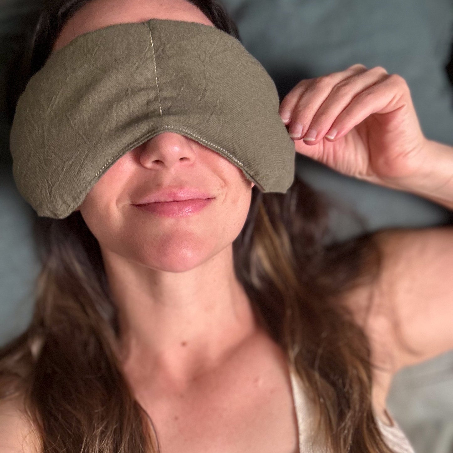 Eye Mask + Neck Wrap Bundle - Olive - Homeland Harvest
