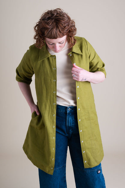 Revolution Dress (Updated) in Avocado
