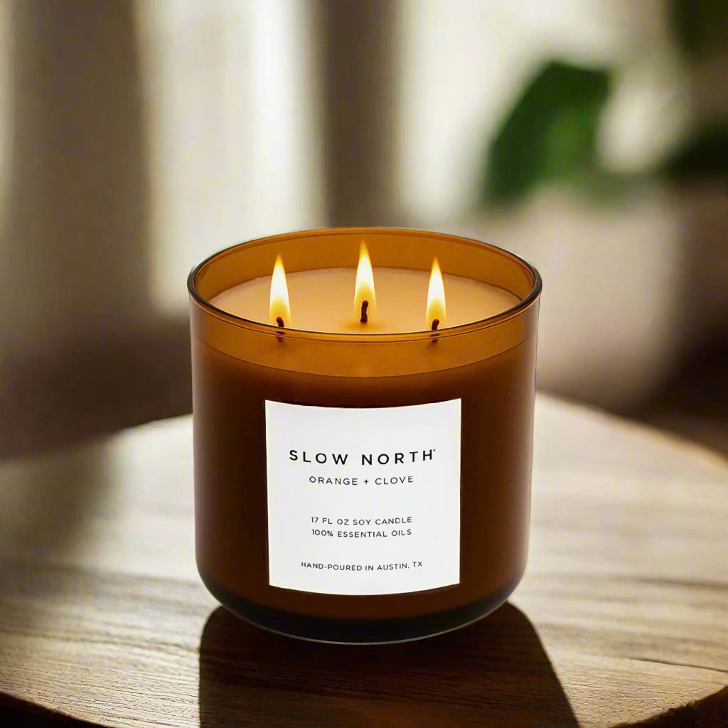 Orange + Clove - Signature 3-Wick Candle - Homeland Harvest