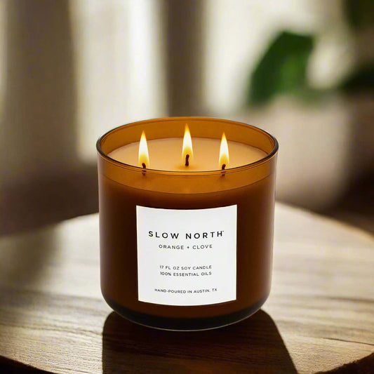 Orange + Clove - Signature 3-Wick Candle - Homeland Harvest