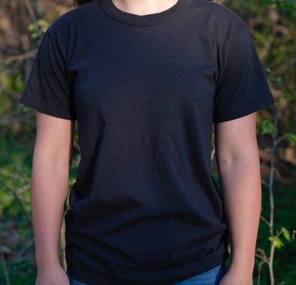 Unisex Organic Cotton Short Sleeve T-Shirt - Black - Homeland Harvest