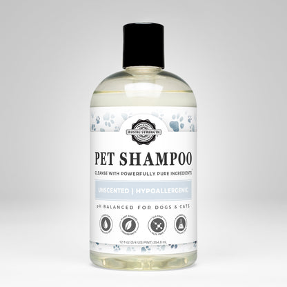 Pet Shampoo | Soothing & Deodorizing | Unscented - Homeland Harvest