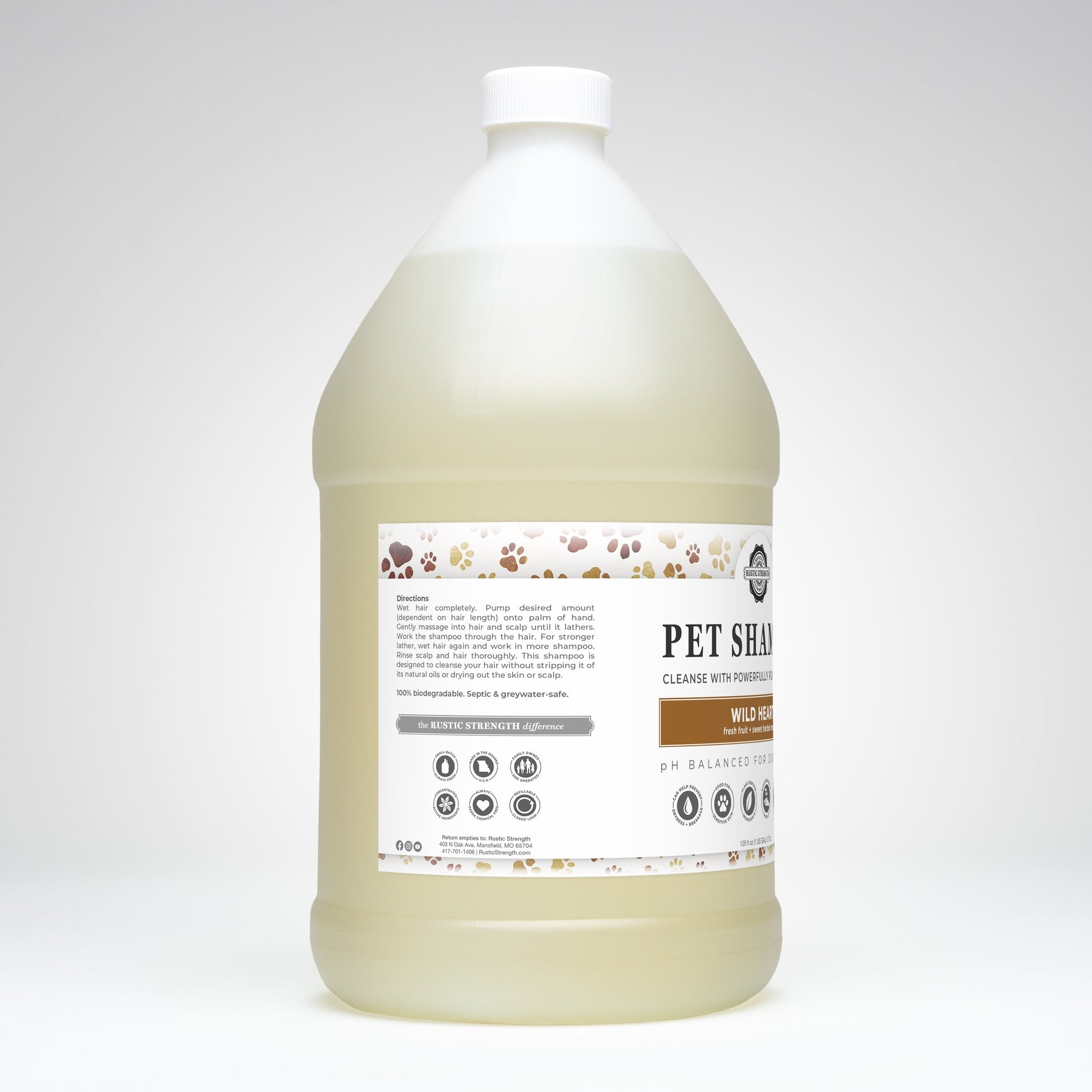Pet Shampoo | Soothing & Deodorizing | Wild Heart - Homeland Harvest