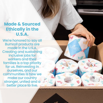 Bumroll, Proudly Made in USA, Premium Toilet Paper & Paper Towels, Plants Trees In The USA - Homeland Harvest